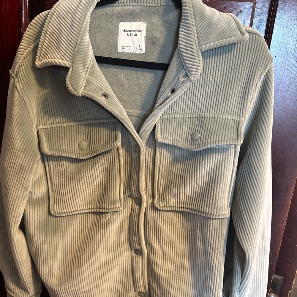 Abercrombie & Fitch Olive Corduroy Jacket